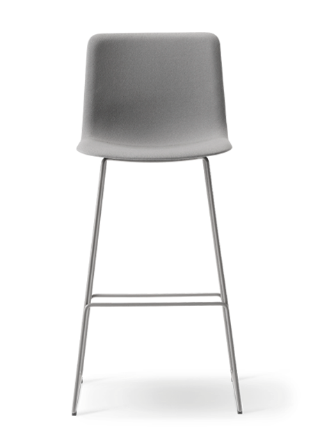 Pato Sledge Barstool Fully upholstered - Model 4302