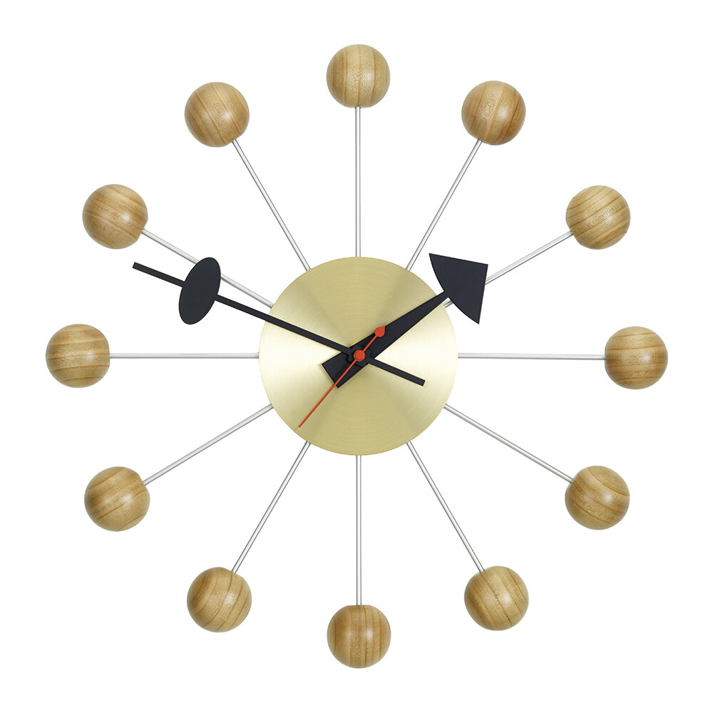 Ball Clock - Wall - Cherry