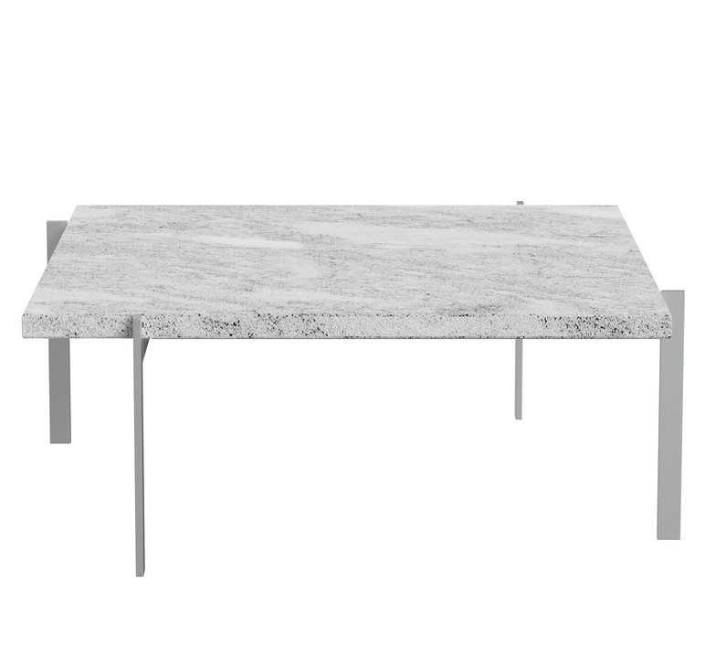 PK61 - Coffee Table / Marble Grey-White rolled