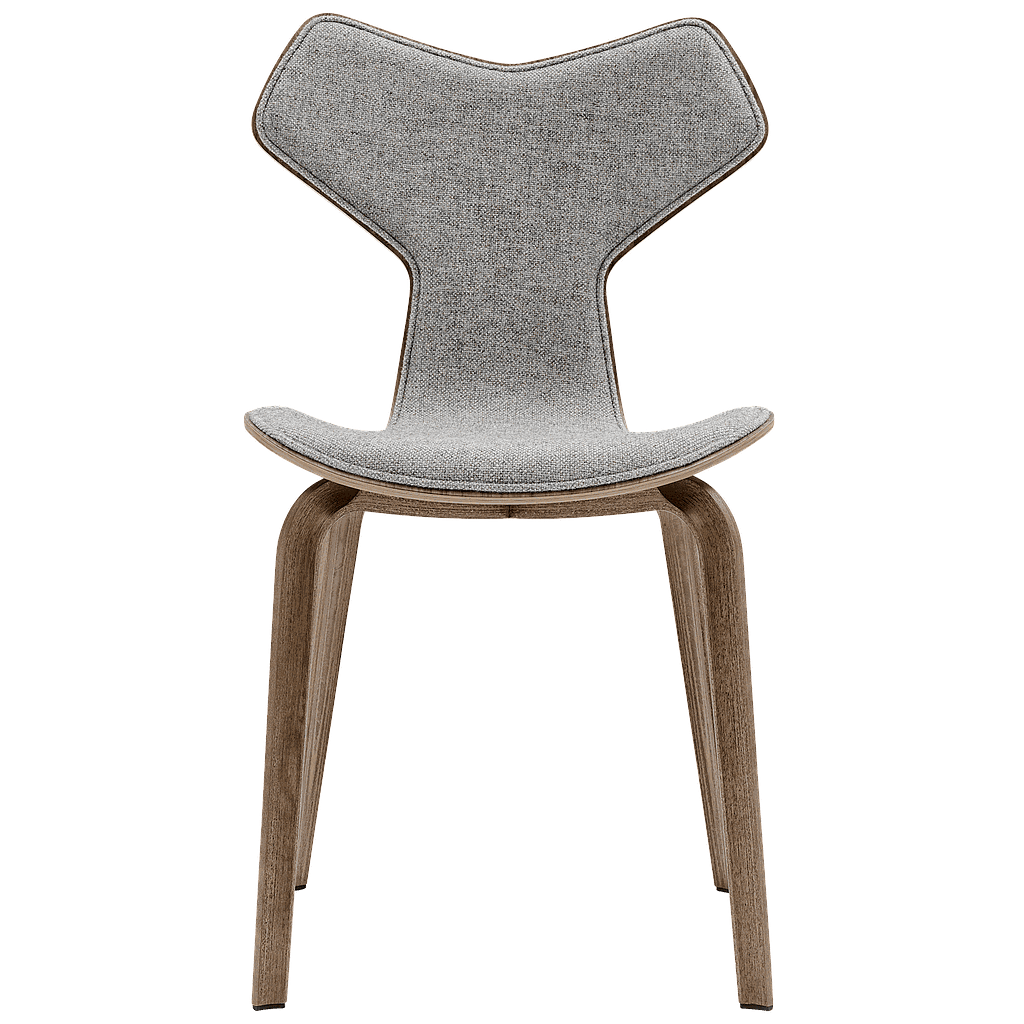 4130 - Grand Prix Chair Front upholstered-Coloured ash