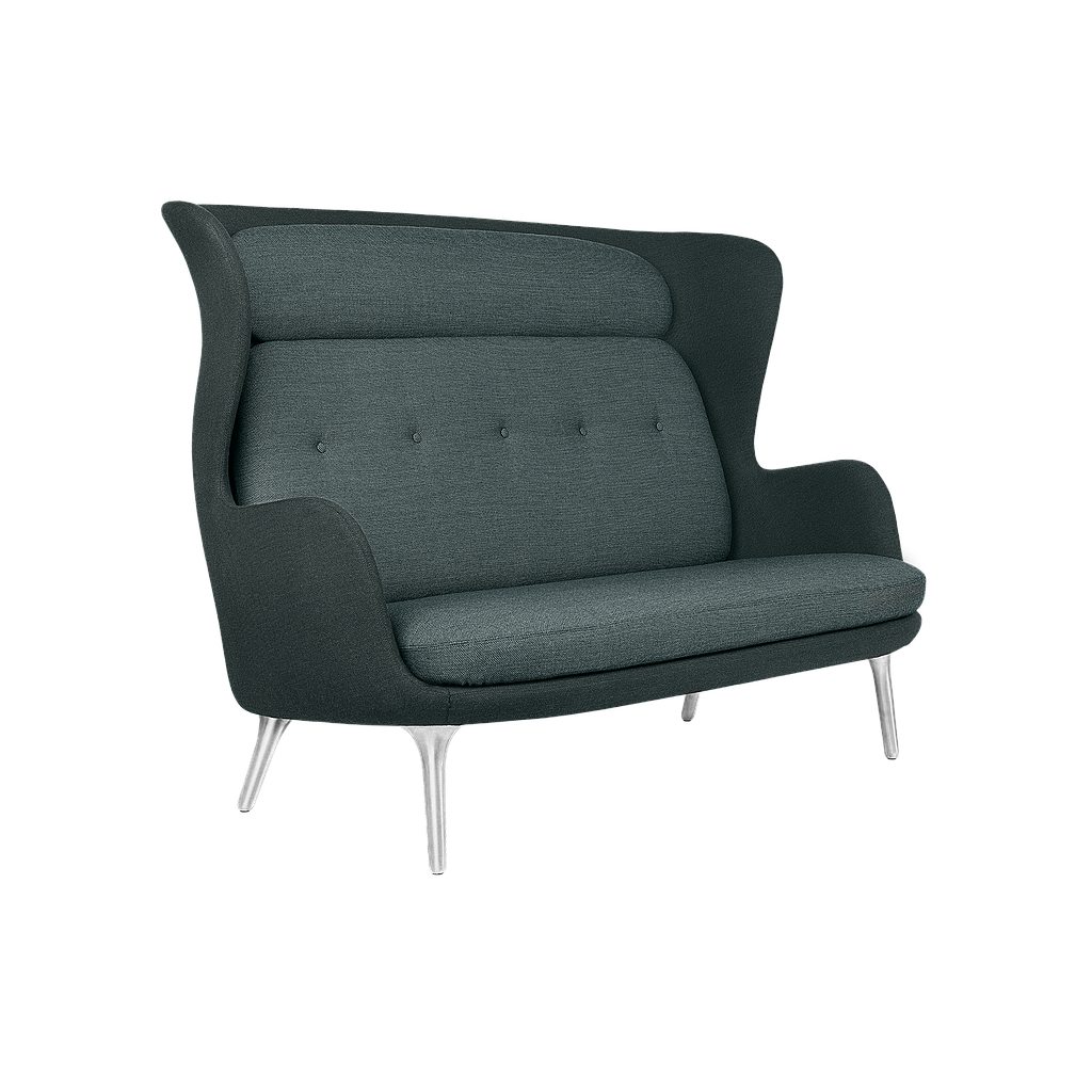 JH110 - Ro Sofa 2-seater Brushed aluminium legs