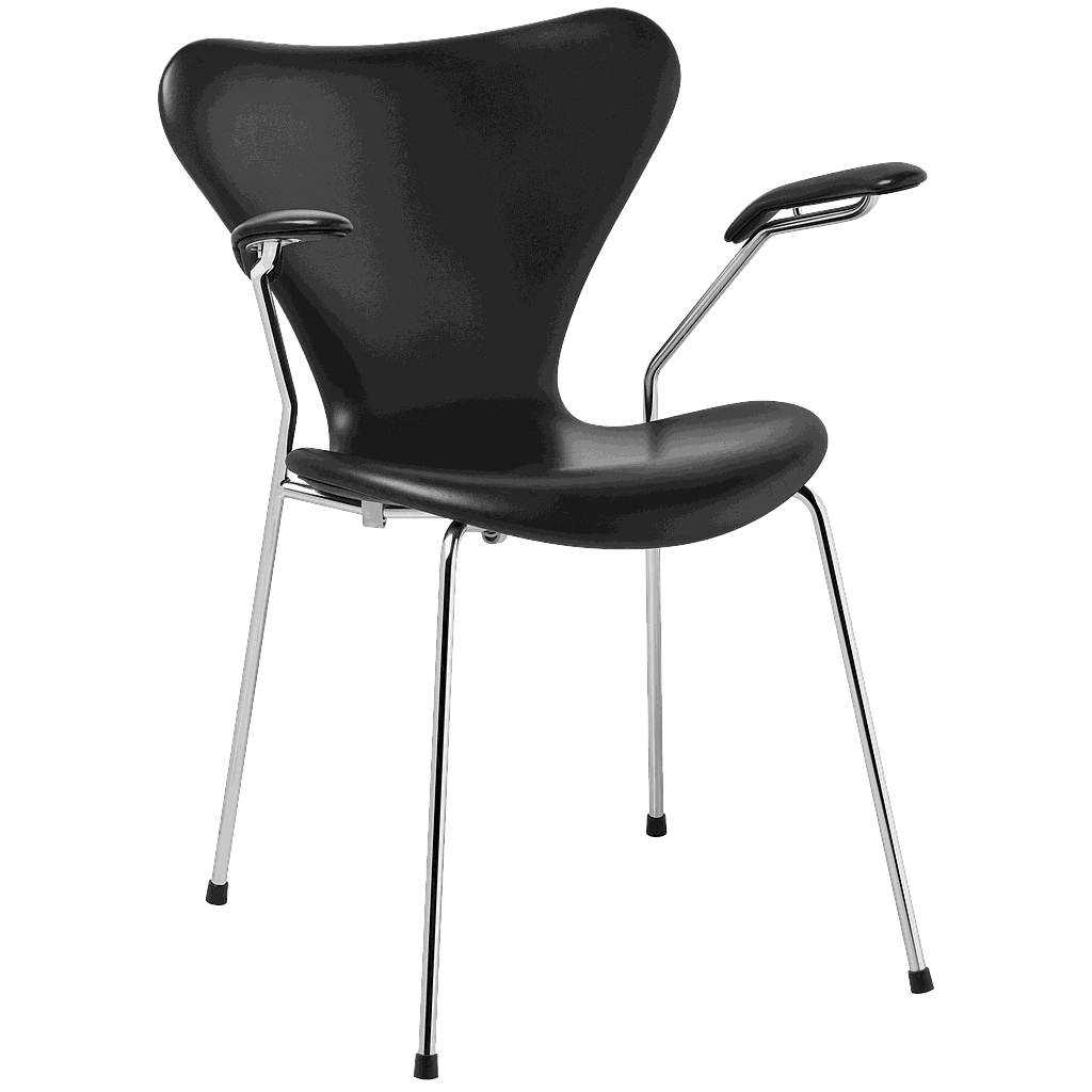 3207 - Series 7 Armchair Front upholstered-Coloured ash