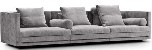 Cocoon Sofa 340 x 106 cm / Fabric Herring 17/Herring 07