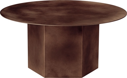 Epic Coffee Table - Round 80 / Earthy Red Steel