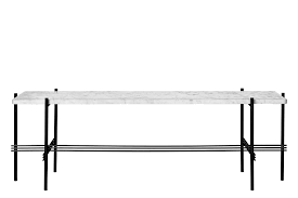 TS Console - 180 1 Rack / Black / White Carrara marble