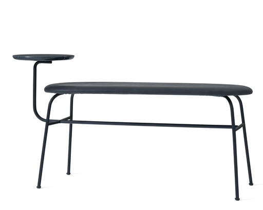 Afteroom Bench - Nero Marquina - Leather Dunes Anthrazite 21003