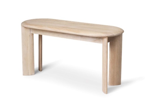 Bevel Bench / White stained oak