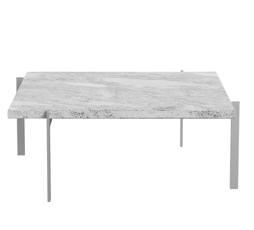PK61 - Coffee Table / Marble Grey-White rolled