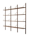 Royal System shelving / Brass / Smoked oak