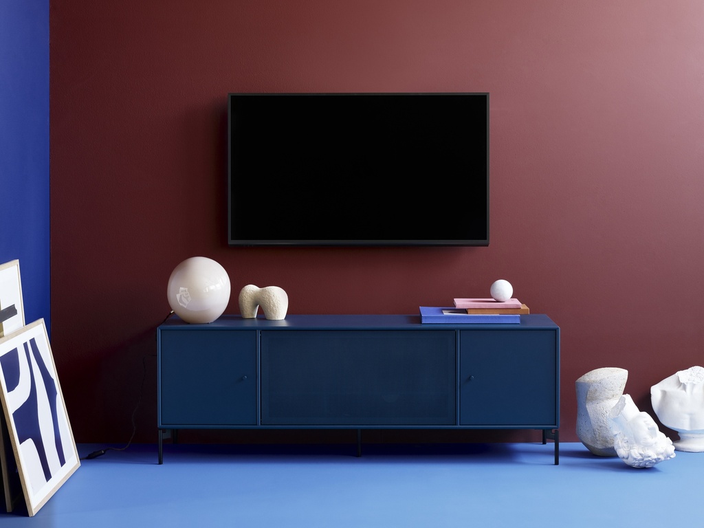 Octave III TV & Sound unit / Legs / Coal-Black