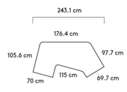 Couple Sideboard / Legs / Oat-Stainless steel