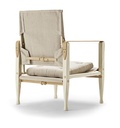 KK47000 - Safari Chair / Ash White Oil / Natural Canvas