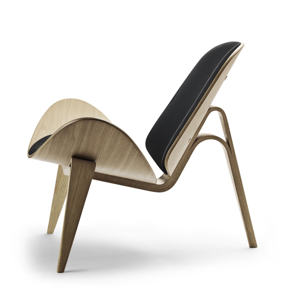 CH07 - Shell Chair / Oak oil / Leather Sif 98