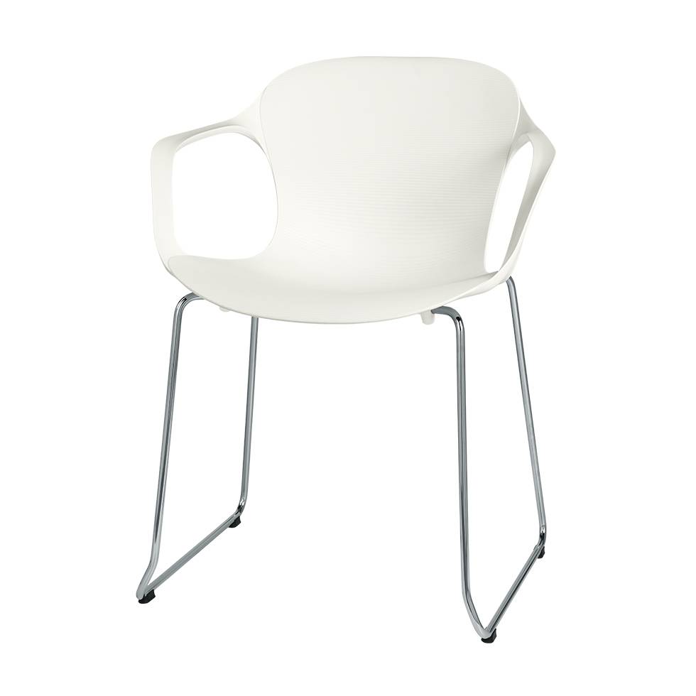 KS61 - Nap Armchair Sledge base / Chrome / White (discontinued)