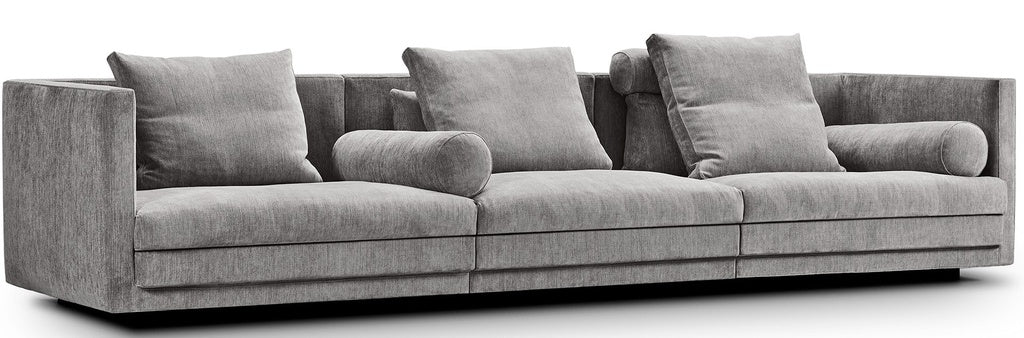 Cocoon Sofa 340 x 106 cm / Fabric Herring 17/Herring 07