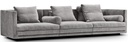 Cocoon Sofa 340 x 106 cm / Fabric Herring 17/Herring 07