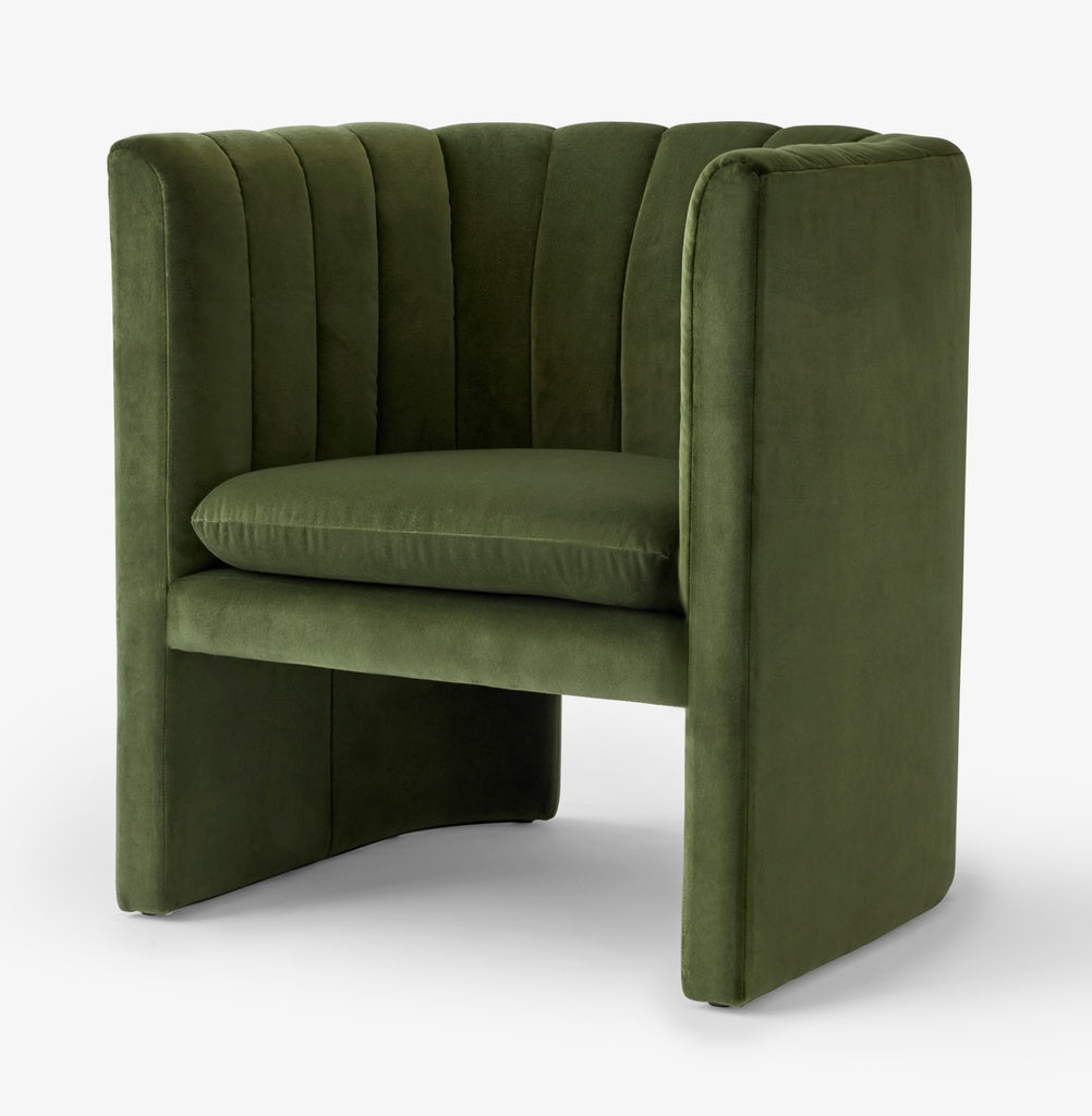 SC23 - Loafer lounge chair / Fabric Velvet 02 Pine