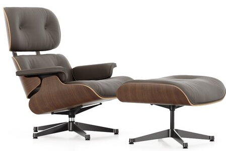 Eames Lounge Chair & Ottoman - Black pigmented walnut