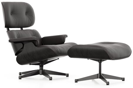 Eames Lounge Chair & Ottoman - Black ash