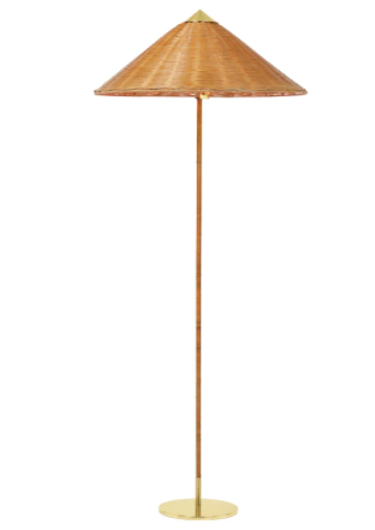 9602 Floor Lamp - Wicker Willow