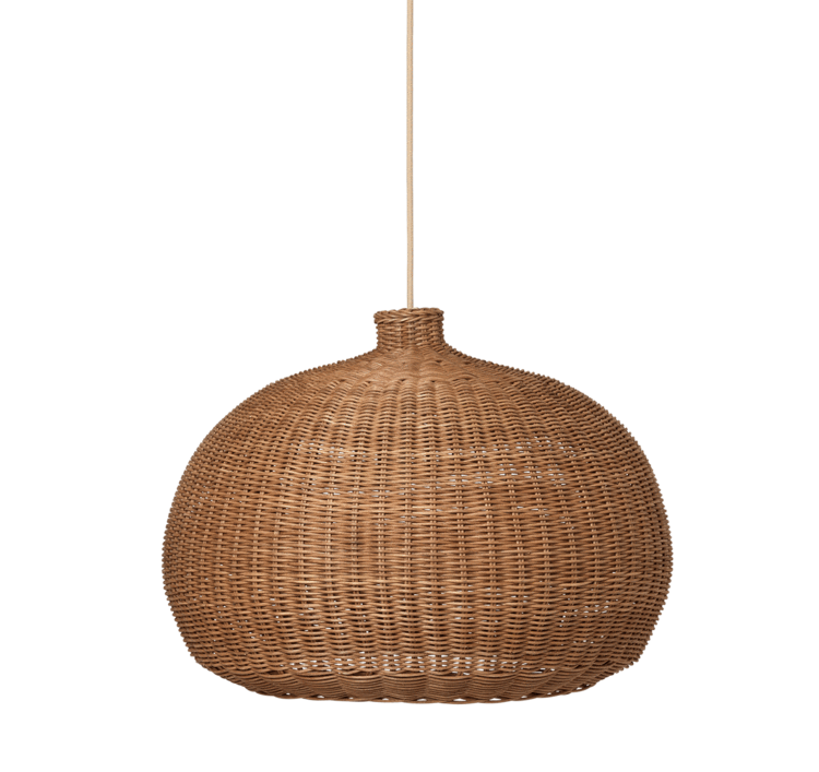 Braided Lampshade - Belly / Natural