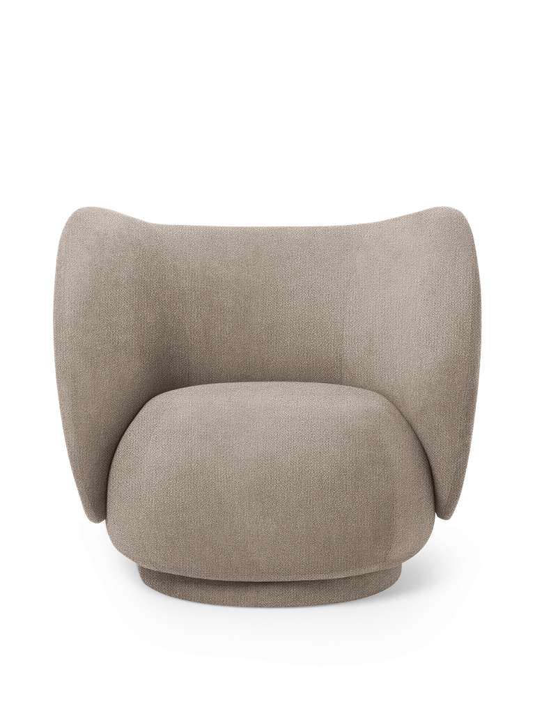 Rico Lounge Chair / Fabric Boucle Sand