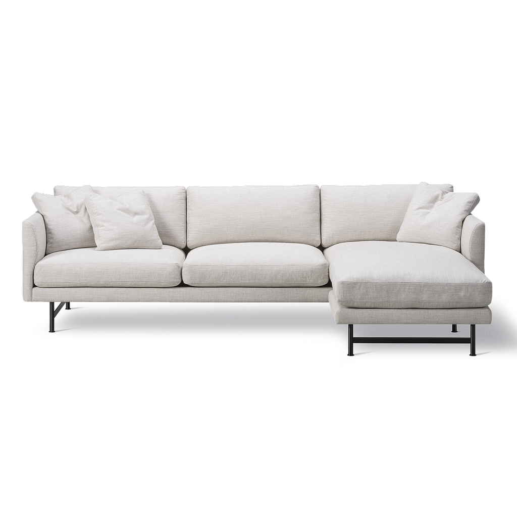 Calmo 3 seater Chaise 80 Metal base - Model 5625