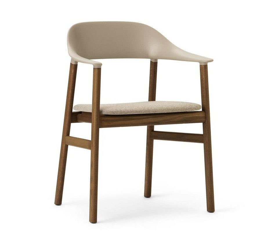 Herit Armchair / Smoked oak / Sand / Fabric Synergy LDS32