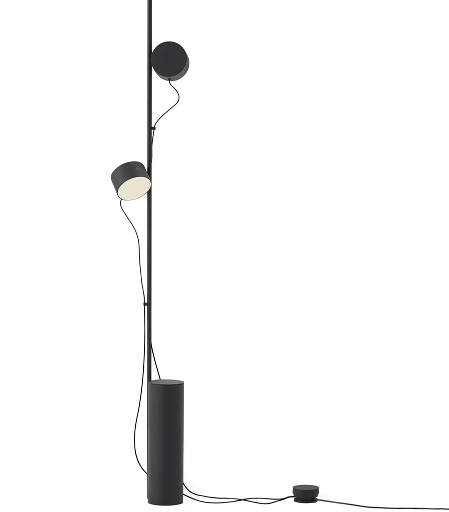 Post Floor Lamp/ Black