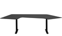 HiLow Wewerka C Desk / Black / Linoleum Anthracite