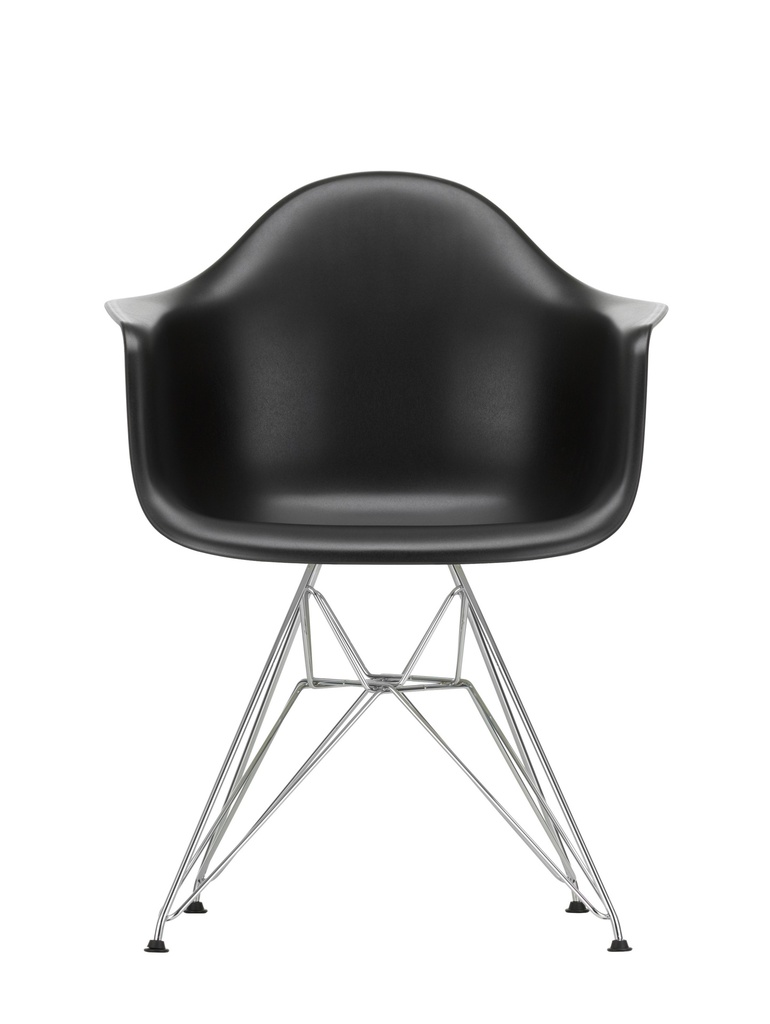 Eames Plastic Chair DAR / Chrome / Deep black (layby) Minara