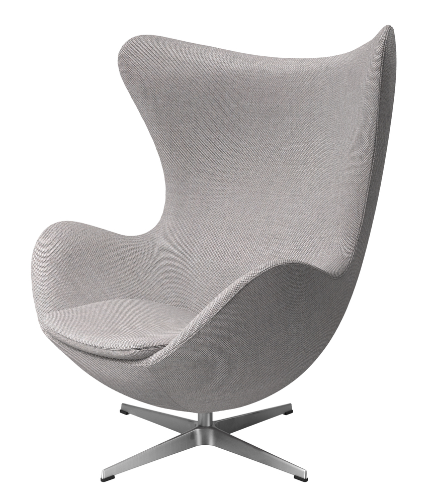 3316 - Egg Lounge Chair & Footstool - Dedar Artemidor col. 001 (re-upholstered)