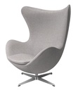 3316 - Egg Lounge Chair & Footstool - Dedar Artemidor col. 001 (re-upholstered)