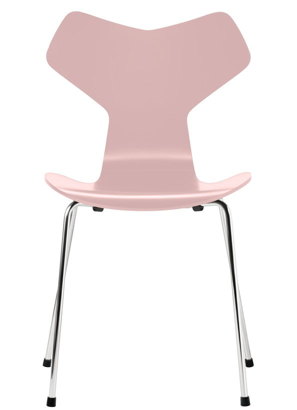 3130 - Grand Prix Chair - Chrome - Lacquered Pale Rose