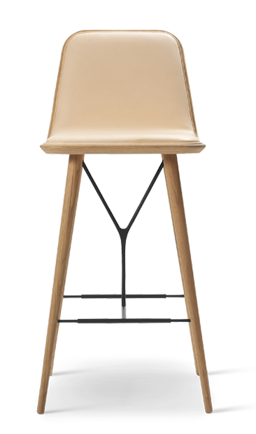 Spine Wood Base Barstool - Model 1731