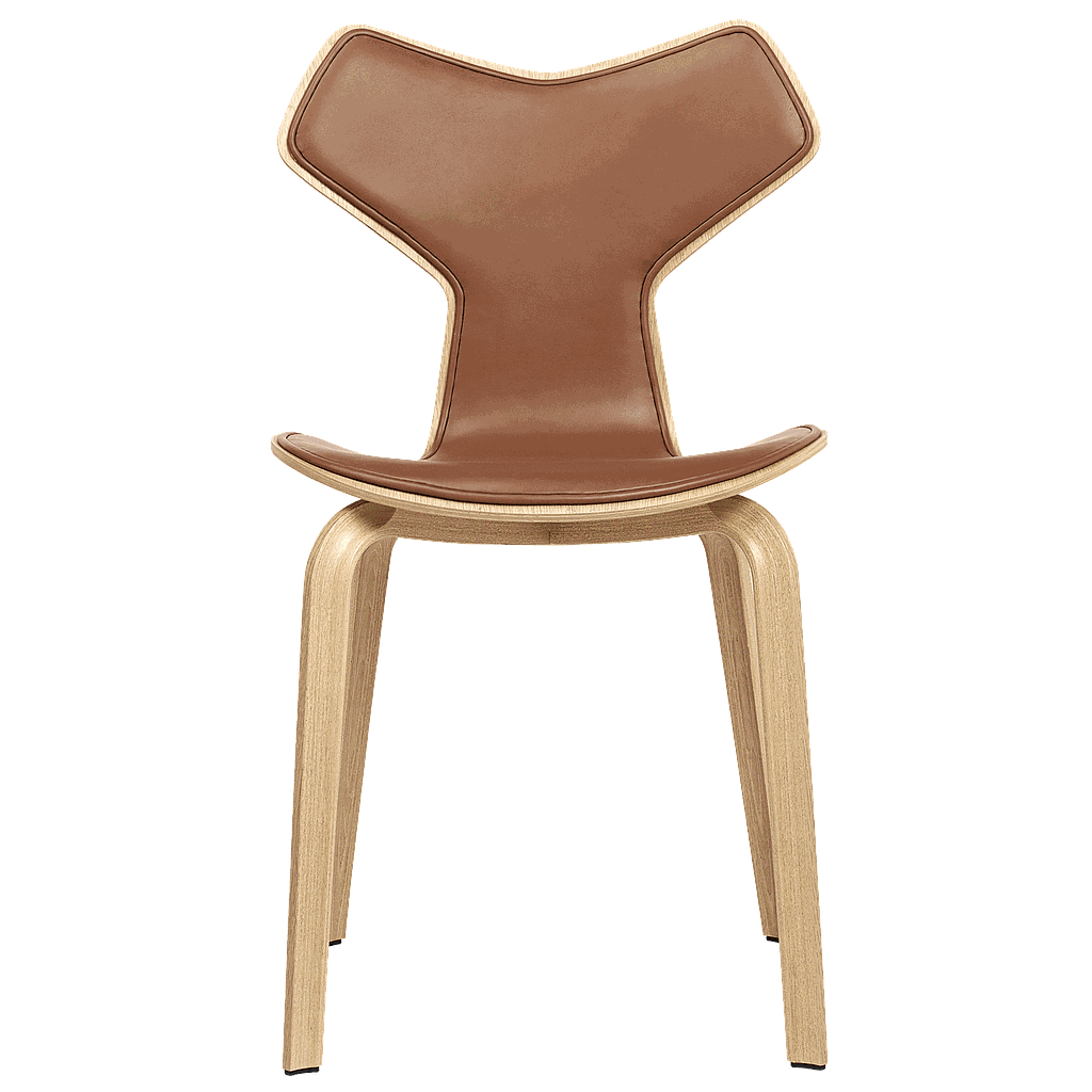 4130 - Grand Prix Chair Front upholstered-Oak and Walnut