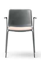 Pato 4 Leg Armchair Seat upholstered - Model 4211