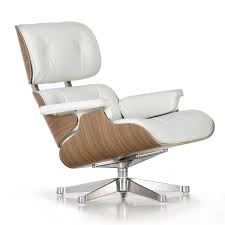 Eames Lounge Chair - White-pigmented walnut