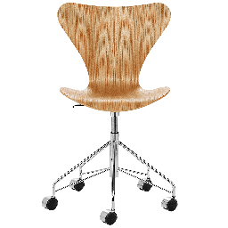 3117 - Series 7 Swivel Chair Front upholstered-Coloured ash