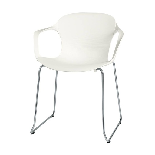 KS61 - Nap Armchair Sledge base / Chrome / White (discontinued)