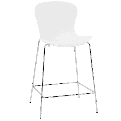 KS58 - Nap Counter Stool / Chrome / Pepper grey