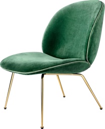 Beetle Lounge Chair - Fully upholstered / Brass / GUBI Velvet 787