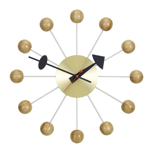 Ball Clock - Wall - Cherry