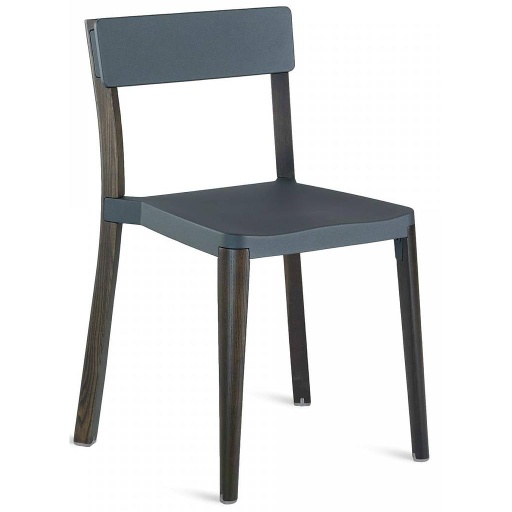 Lancaster Stacking Chair / Dark ash / Dark grey