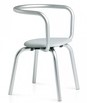 Parrish Side Chair / Aluminium / Fabric seat