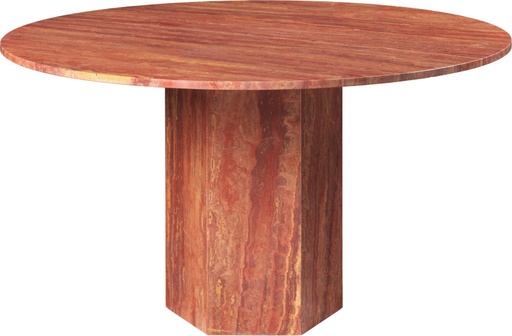 Epic Dining Table - Round 130 / Red Travertine