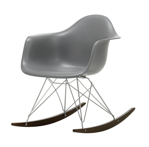 Eames Plastic Chair RAR / Granite grey / Dark maple