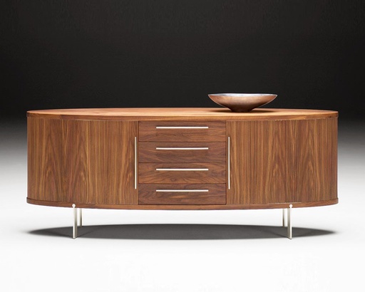 AK 1300 - Oval Sideboard - Walnut
