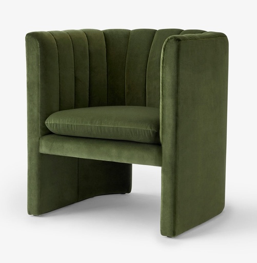 SC23 - Loafer lounge chair / Fabric Velvet 02 Pine