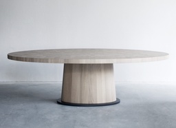 Kops Oval Table / End grain Oak Nude